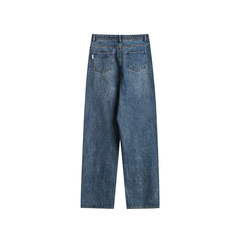 Men's And Women's Loose Straight Jeans