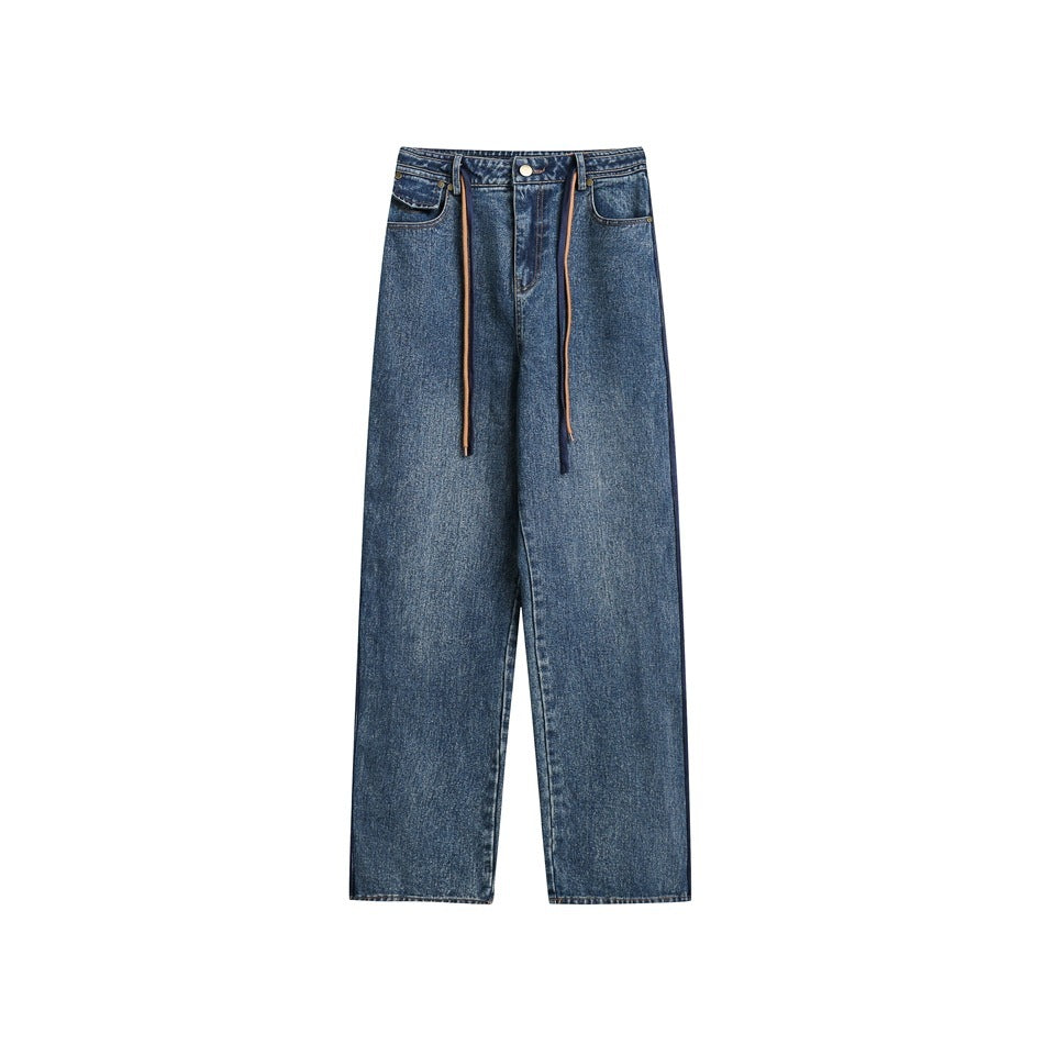 Men's And Women's Loose Straight Jeans